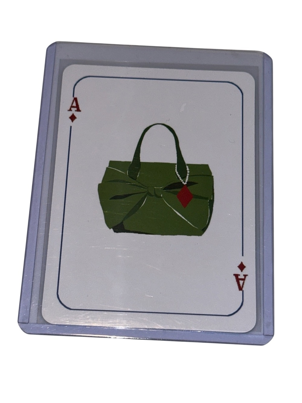 kate spade Green Bow Tote Playing Card